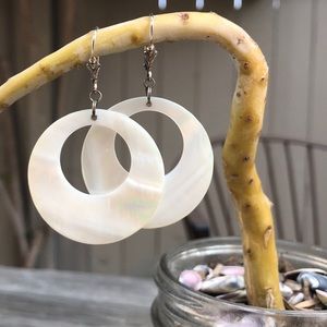 Retro 70’s Mother of Pearl Earrings